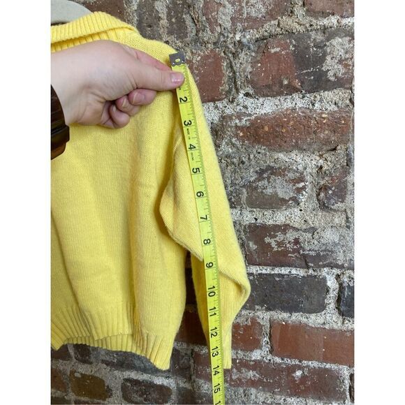 Vintage Lil’ Babe McGregor Lemon Yellow Collared Sweater Girls Size 4-5 - Picture 7 of 7
